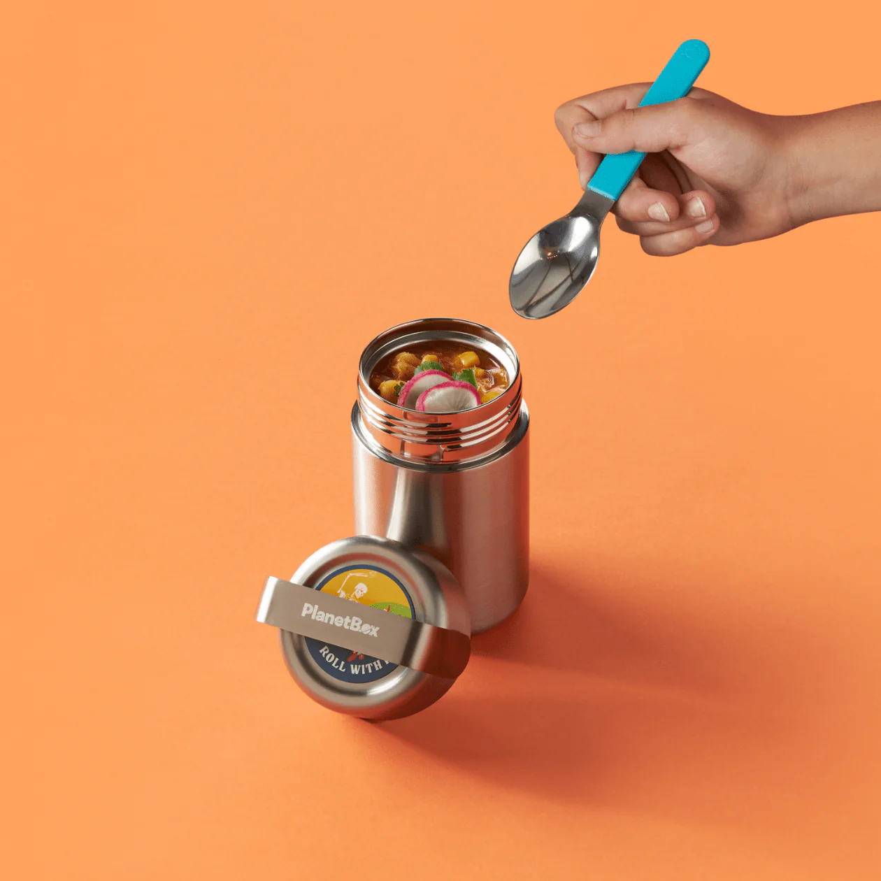 Insulated Hot or Cold Food Container with Magnet - Image 8